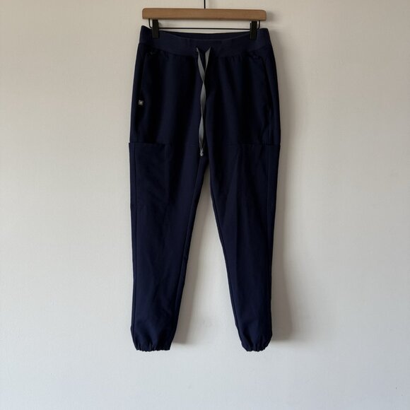 Womens FIGS Technical Collection Navy Blue Polyester Blend Scrub Pants Size S - Picture 4 of 16